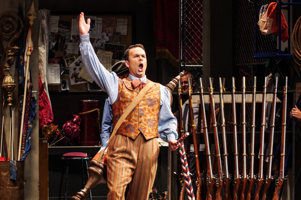 Pictured: Joshua Hopkins as Figaro, The Barber of Seville; photography by Andrew Alexander